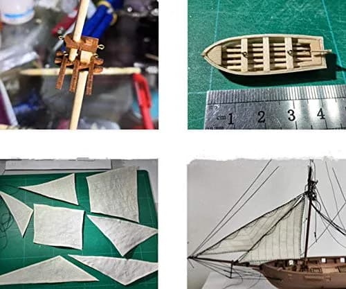 HAPYLY Scale DIY Hobby Wooden Ship Model Kit 1/100 | Self-Assembled Watercraft Craft thumbnail 6