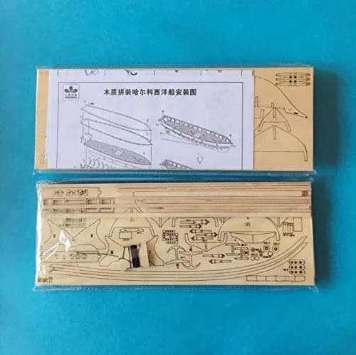 HAPYLY Scale DIY Hobby Wooden Ship Model Kit 1/100 | Self-Assembled Watercraft Craft thumbnail 7