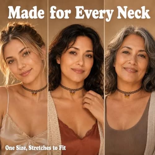BodyJ4You 2PC 90s Choker Necklace for Women - Butterfly Y2K Charm Pendant | Retro Y2K Fashion Accessory thumbnail 6