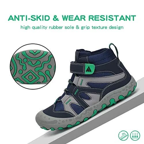 Mishansha Unisex Boys Girls Water-Resistant Hiking Boots 13 Little Kid | Durable, Lightweight & Water-Resistant Footwear thumbnail 6