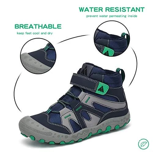 Mishansha Unisex Boys Girls Water-Resistant Hiking Boots 13 Little Kid | Durable, Lightweight & Water-Resistant Footwear thumbnail 2