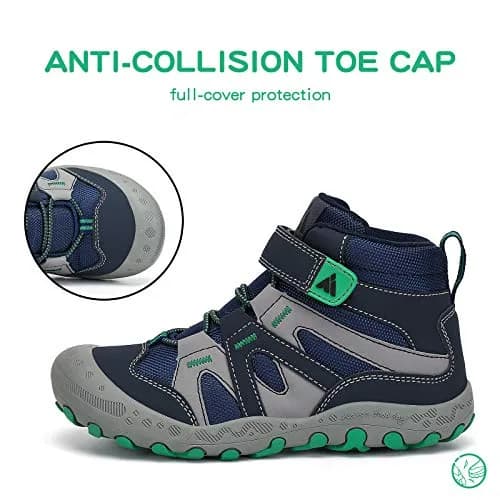 Mishansha Unisex Boys Girls Water-Resistant Hiking Boots 13 Little Kid | Durable, Lightweight & Water-Resistant Footwear thumbnail 3