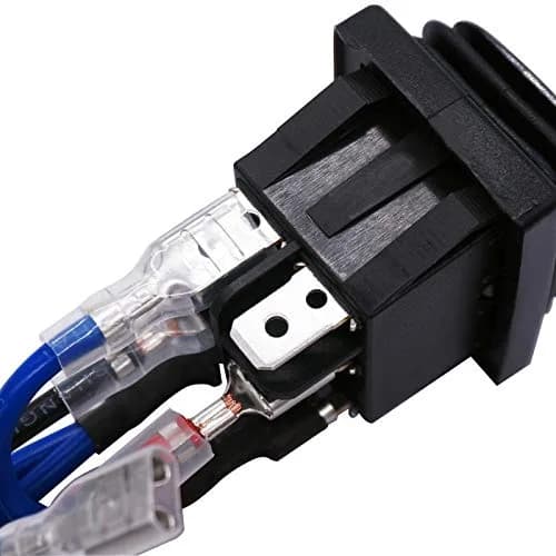 TWTADE Waterproof Momentary Polarity Reverse Switch for DC Motors 12V 10A | 6 Pin 3 Position ON-Off-ON Rocker Toggle thumbnail 3
