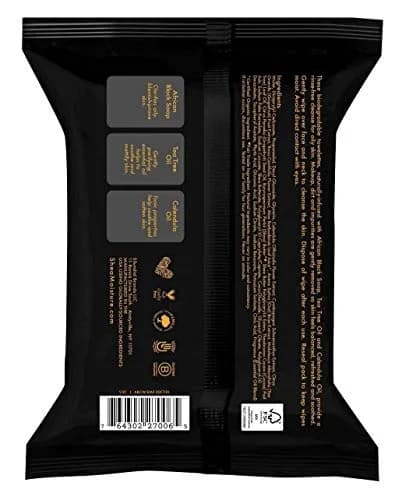Shea Moisture African Black Soap Facial Wipes 30 Count (90 Total Wipes) | Biodegradable, Rinse-Free Cleansing thumbnail 2