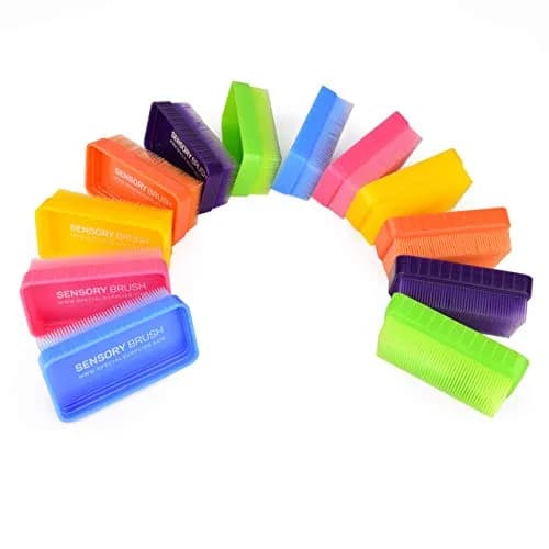 Special Supplies Sensory Therapy Brushes (12-Pack, Colored) | Soft Flexible Bristles for Kids & Adults thumbnail 8