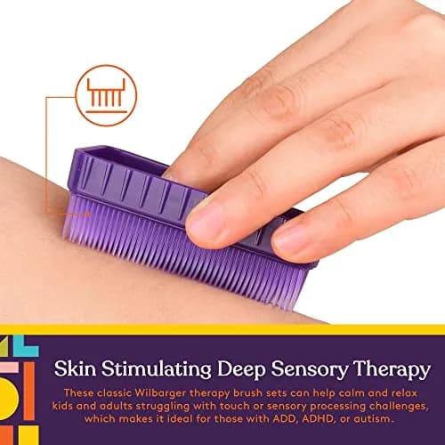 Special Supplies Sensory Therapy Brushes (12-Pack, Colored) | Soft Flexible Bristles for Kids & Adults thumbnail 2