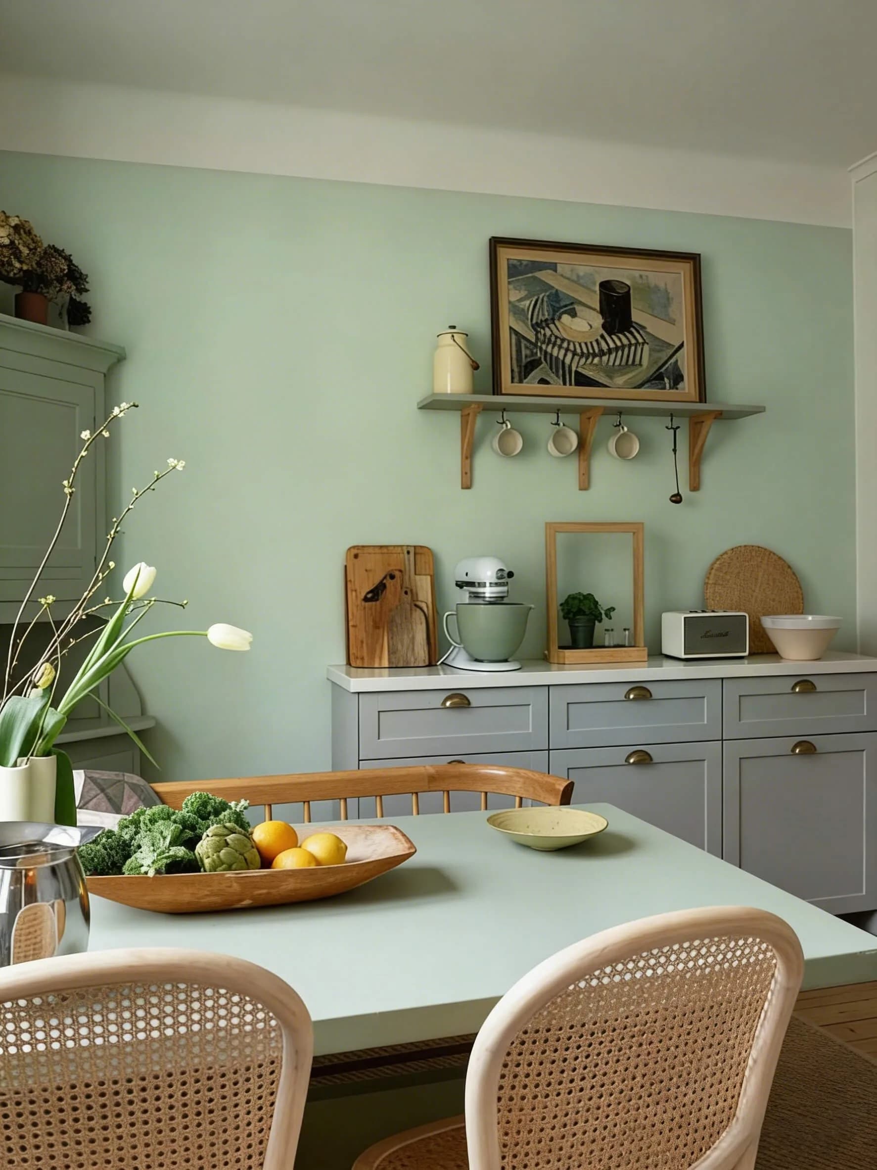 Dimoon Light Green Peel and Stick Wallpaper 44.96 cm (17.7") x 6 m (236") | Textured Solid Color for Walls & Furniture - view 5