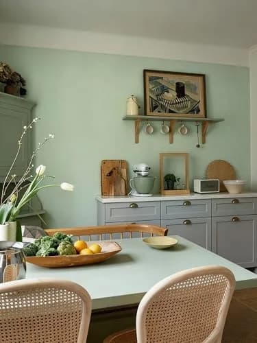 Dimoon Light Green Peel and Stick Wallpaper 44.96 cm (17.7") x 6 m (236") | Textured Solid Color for Walls & Furniture thumbnail 5