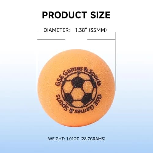 GSE Games & Sports Expert Orange Recreation Ball | 35mm Foosball Replacement Balls, 3-Pack thumbnail 5