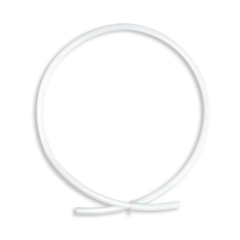 Quickun PTFE Teflon Tubing Tube 7mm ID x 9mm OD x 10ft | Flexible High-Temp Industrial Hose — White