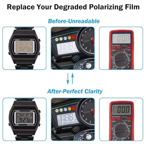 RENIAN Linear Polarizing Film Sheets 20x30cm (7.8x11.8 inches) | Adhesive Filter for LCD Screens thumbnail 3
