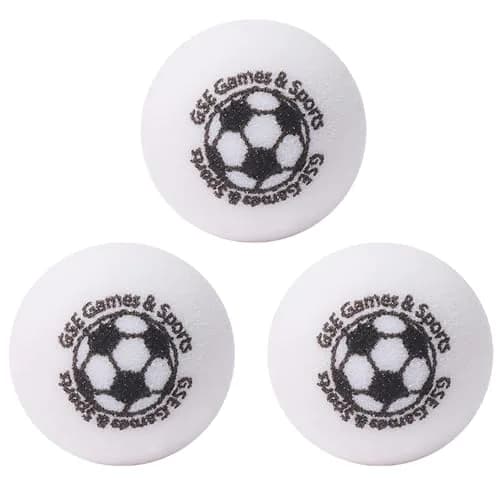 GSE Games & Sports Expert Foosball Replacement Balls, 35mm (1.38"), White, 3-Pack | Premium Urethane for Tournament & Home Use thumbnail 1