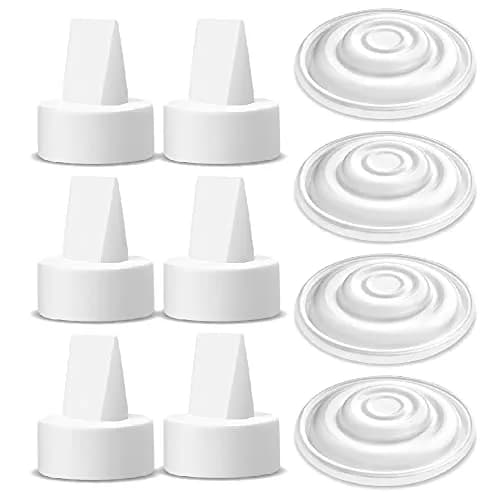Maymom Duckbill Valves & Silicone Membranes for Spectra Pumps (6ct Valve, 4ct Membrane) | BPA-Free Replacement Parts thumbnail 1