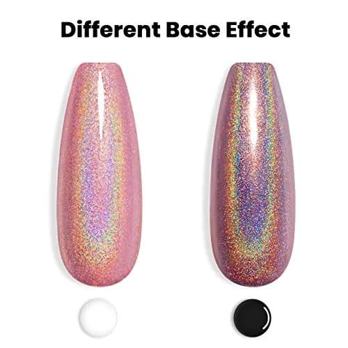 RARJSM Holographic Gel Nail Polish Rose Gold RAR73 7.5ml (0.25 Fl Oz) | Mermaid Unicorn Effect Glitter thumbnail 3