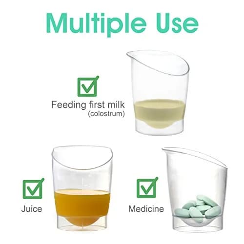 Maymom Baby Feeding Cup 1 oz | Reusable & Disposable Infant Milk Collection Cup thumbnail 9
