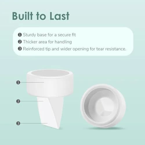 Maymom Replacement Duckbill Valves & Silicone Membranes for Spectra Pumps (8 Valves, 4 Membranes) | BPA-Free, FDA Registered thumbnail 4
