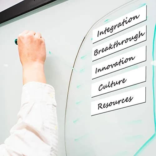 LLPT Dry Erase Magnetic Label Strips 1" x 26 Ft (30.48 cm x 7.93 m) Green | Reusable & Mess-Free Organization thumbnail 4