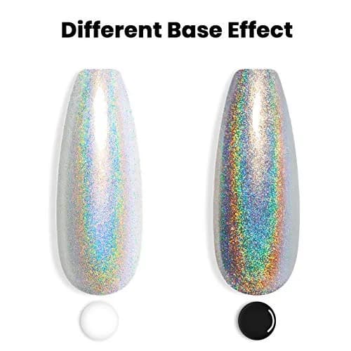 RARJSM Silver Holographic Gel Nail Polish 7.5ml (0.25 Fl Oz) | Salon Quality Sparkle thumbnail 3