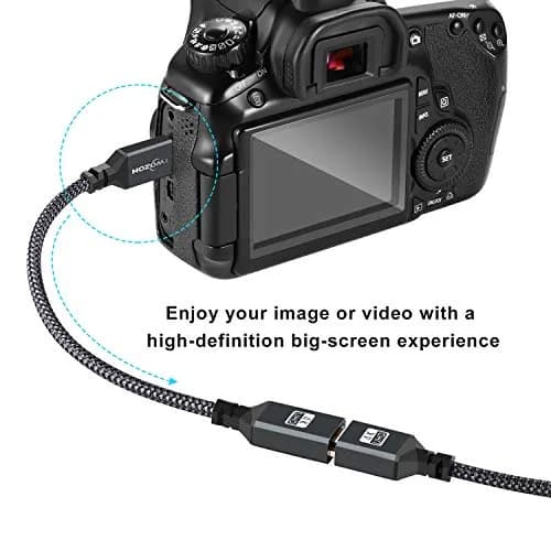 Twozoh Mini HDMI to HDMI Adapter 20cm (0.6FT) | Supports 4K@60Hz, 1080P, 3D thumbnail 4