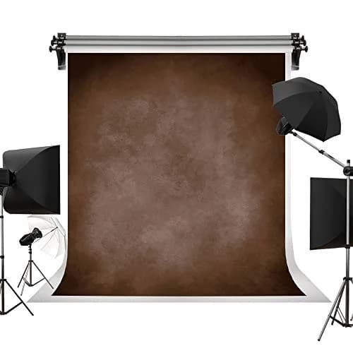 Kate 5x7ft Brown Portrait Backdrop Vintage Brown for Photography Studio | Seamless Microfiber thumbnail 1