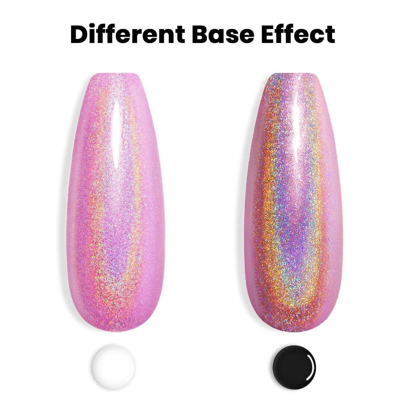 RARJSM Holographic Gel Nail Polish 7.5ml (0.25 Fl Oz) | UV/LED Cure, Long-Lasting Rainbow Effect - view 3