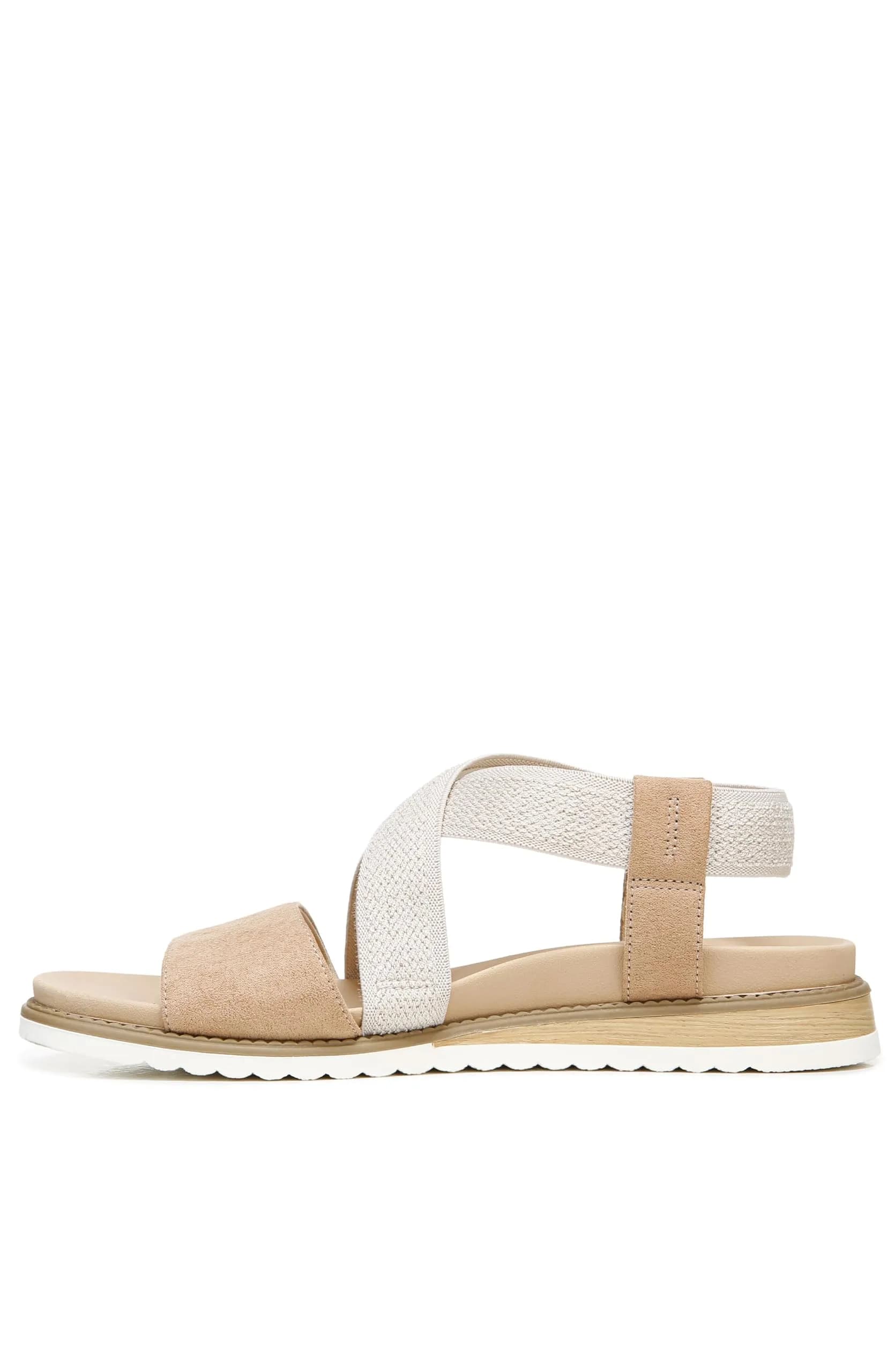 Dr. Scholl's SHOES Islander Strappy Flat Sandal 7.5 | Eco-Friendly Microfiber, Support & Style — 9