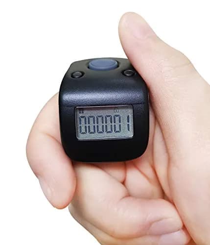 Arvakr Rechargeable Silent Finger Counter with LED | 6 Channels, 999999 Count thumbnail 1