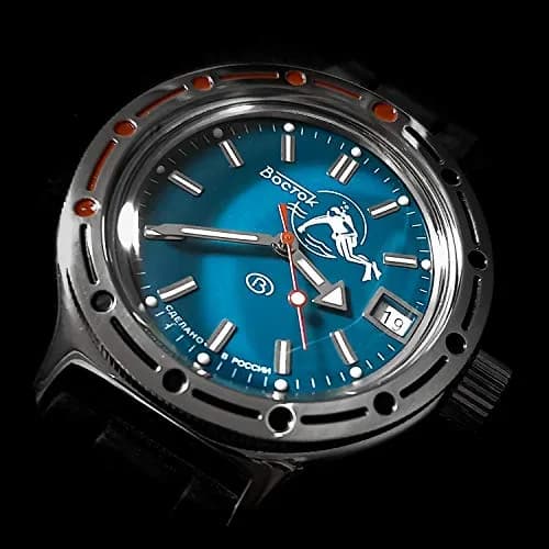 VOSTOK Amphibia 420059 Diver Watch 40mm Stainless Steel | 200m Water Resistance, Automatic thumbnail 2