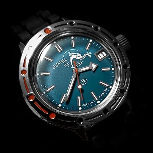 VOSTOK Amphibia 420059 Diver Watch 40mm Stainless Steel | 200m Water Resistance, Automatic thumbnail 3