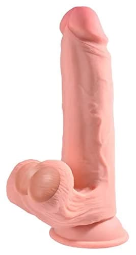 KING COCK Triple Density Realistic Strap-On Harness Compatible Cock 23cm (9in) | Vanilla thumbnail 2