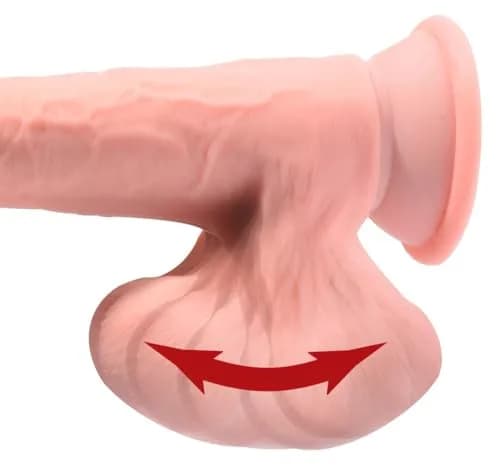 KING COCK Triple Density Realistic Strap-On Harness Compatible Cock 23cm (9in) | Vanilla thumbnail 3