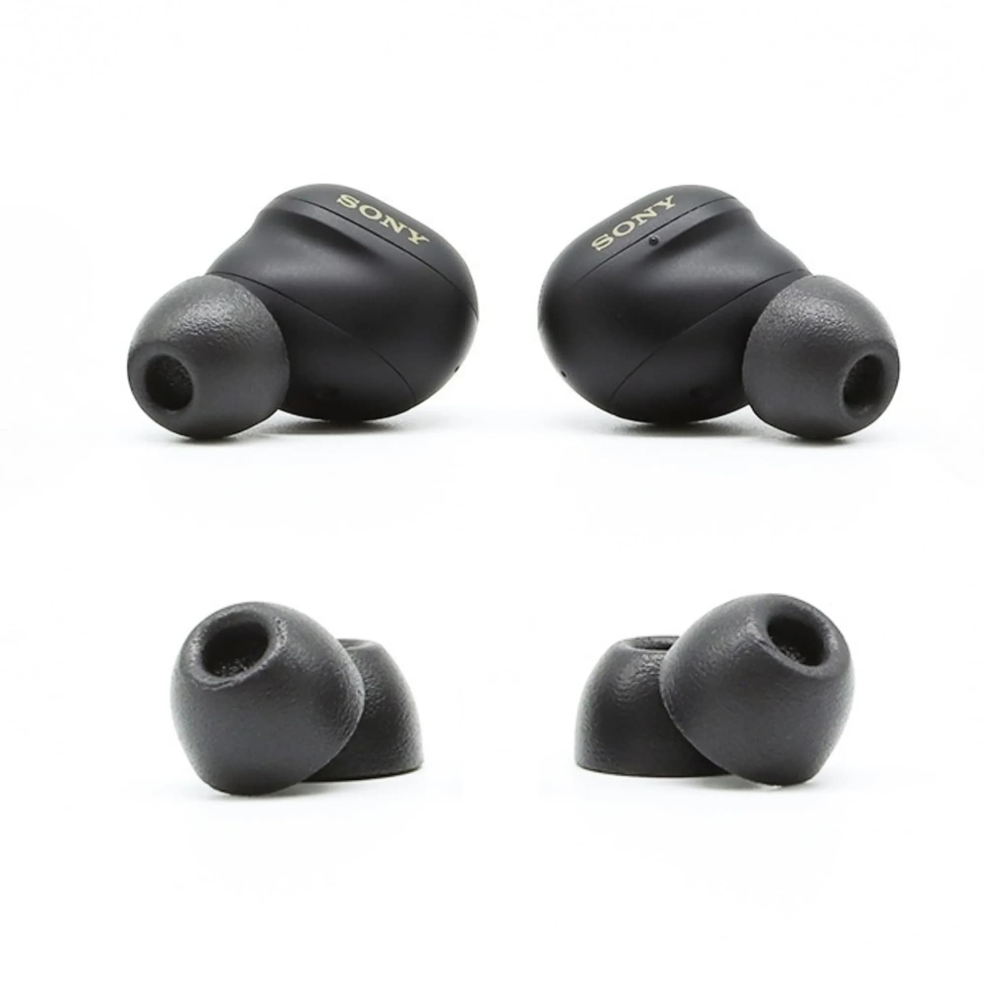Comply TrueGrip Black Memory Foam Ear Tips, Assorted S/M/L (3 Pairs) for Secure Fit - main product image