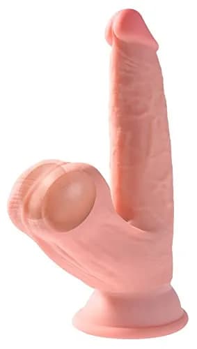 KING COCK 6" Triple Density Realistic Dildo with Swinging Balls | Water-Resistant, Hand Wash thumbnail 2