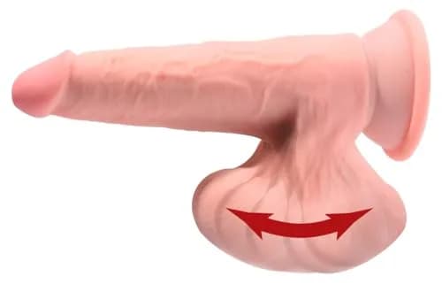 KING COCK 6" Triple Density Realistic Dildo with Swinging Balls | Water-Resistant, Hand Wash thumbnail 3