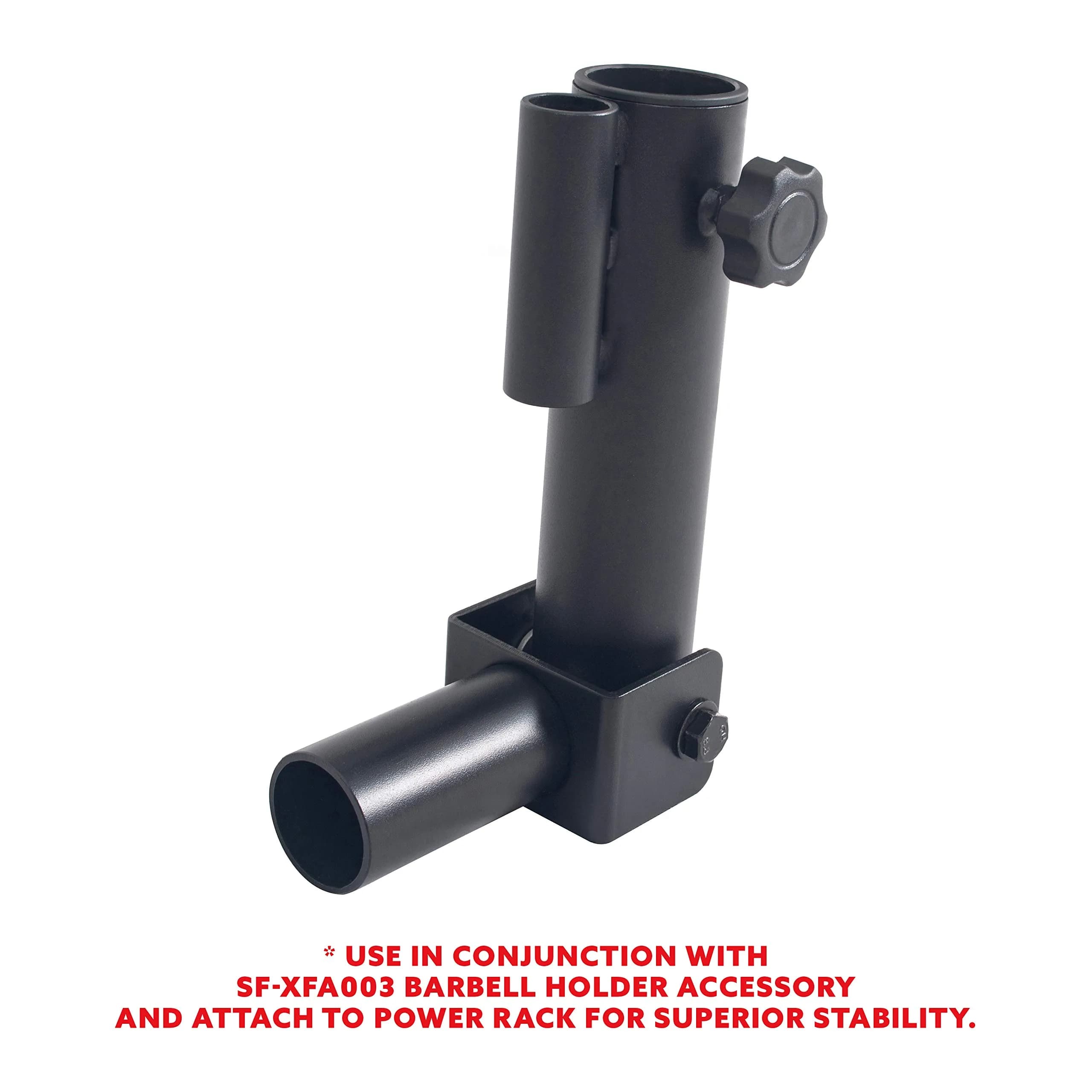 Sunny Health & Fitness Landmine Attachment for Power Racks SF-XFA004 | 360° Swivel, Full-Body Training, Fits 1" & 2" Bars thumbnail 7