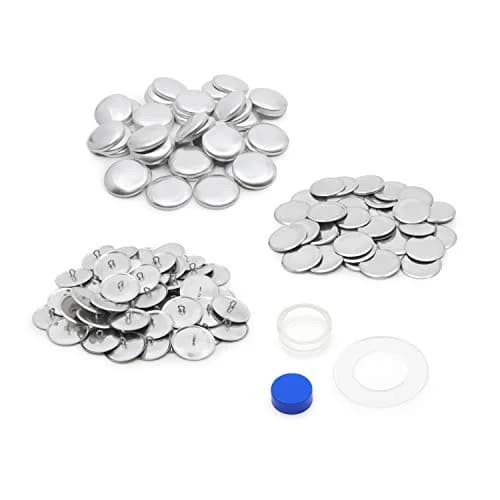 Dritz 1-1/8" Craft Cover Buttons & Tools, 48 Sets, Nickel | Bulk Pack Sewing Buttons thumbnail 4