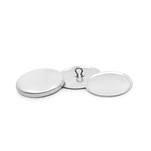 Dritz 1-1/8" Craft Cover Buttons & Tools, 48 Sets, Nickel | Bulk Pack Sewing Buttons thumbnail 2