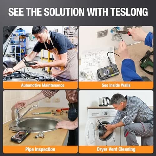 Teslong Endoscope Replacement Cable with Light, Dual Lens Waterproof Probe 5.5mm/0.21inch | Compatible with NTS500, NTS300 thumbnail 6