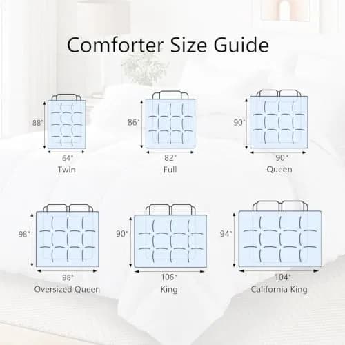 TEXARTIST Queen Comforter All Season Down Alternative Black | Breathable & Soft Bedding thumbnail 7
