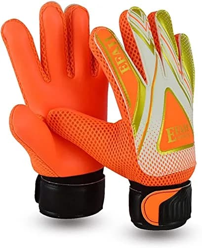EFAH SPORTS Soccer Goalie Goalkeeper Gloves for Kids Boys Youth | Breathable, Adjustable Fit, Anti-slip Grip thumbnail 1