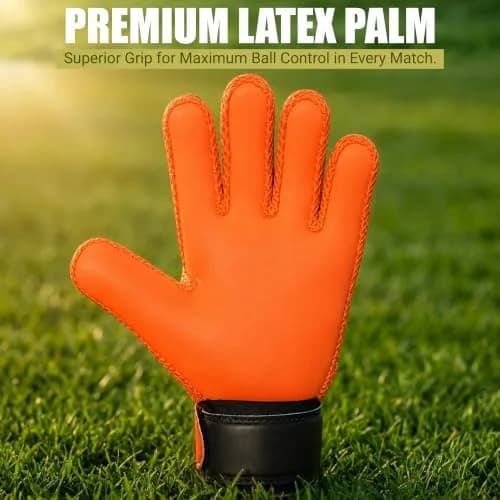 EFAH SPORTS Soccer Goalie Goalkeeper Gloves for Kids Boys Youth | Breathable, Adjustable Fit, Anti-slip Grip thumbnail 4