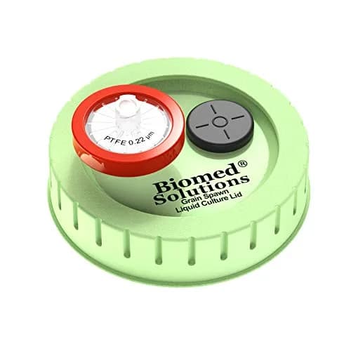 Biomed Solutions 6Pcs Regular Mouth Mushroom Liquid Culture Lids 70mm | Autoclavable & Reusable for Mycology thumbnail 1