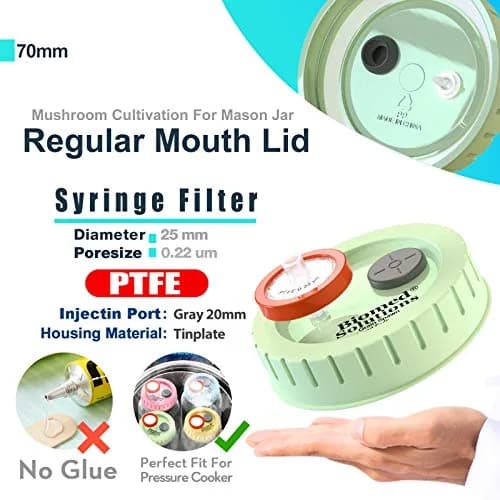 Biomed Solutions 6Pcs Regular Mouth Mushroom Liquid Culture Lids 70mm | Autoclavable & Reusable for Mycology thumbnail 3