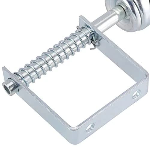 ZEONHAK Heavy Duty Spring Loaded Gate Caster Wheel 4 Inch (10.16 cm) | Supports 250-500 lbs (113-227 kg) Per Wheel thumbnail 4