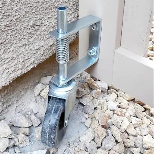 ZEONHAK Heavy Duty Spring Loaded Gate Caster Wheel 4 Inch (10.16 cm) | Supports 250-500 lbs (113-227 kg) Per Wheel thumbnail 6