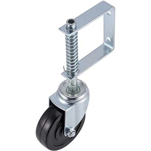 ZEONHAK Heavy Duty Spring Loaded Gate Caster Wheel 4 Inch (10.16 cm) | Supports 250-500 lbs (113-227 kg) Per Wheel thumbnail 8