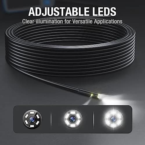 Teslong MS450 Dual Lens Borescope Inspection Camera 15m (49.2ft) with 4.5" IPS Screen | Industrial Pipe Sewer Drain Camera thumbnail 4