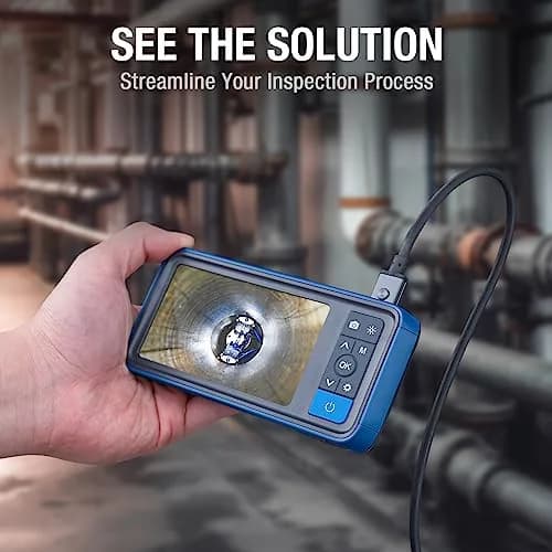 Teslong MS450 Dual Lens Borescope Inspection Camera 15m (49.2ft) with 4.5" IPS Screen | Industrial Pipe Sewer Drain Camera thumbnail 7