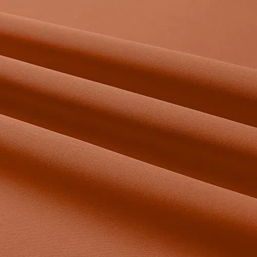 DUALIFE Terracotta Curtains-Rust Blackout Curtains for Small Windows 54 Inch Length | Room Darkening & Thermal Insulated thumbnail 8
