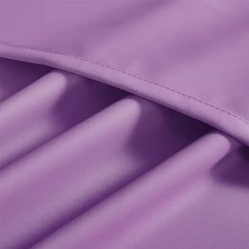 DUALIFE Bright Purple Curtains for Girls Bedroom | Light Blocking Room Darkening Blackout Drapes (52 x 63 Inch, 2 Panels) thumbnail 8